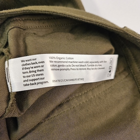 Eileen Fisher Organic Cotton Cropped Pants Size 14 Lightweight Minimalist - Picture 6 of 6